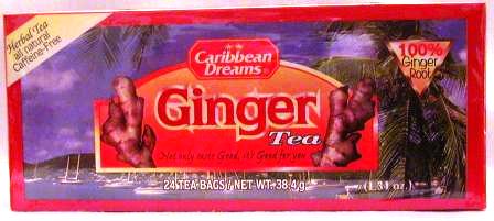 CARIBBEAN DREAMS GINGER TEA BAGS (24 BAGS) 

CARIBBEAN DREAMS GINGER TEA BAGS (24 BAGS): available at Sam's Caribbean Marketplace, the Caribbean Superstore for the widest variety of Caribbean food, CDs, DVDs, and Jamaican Black Castor Oil (JBCO). 